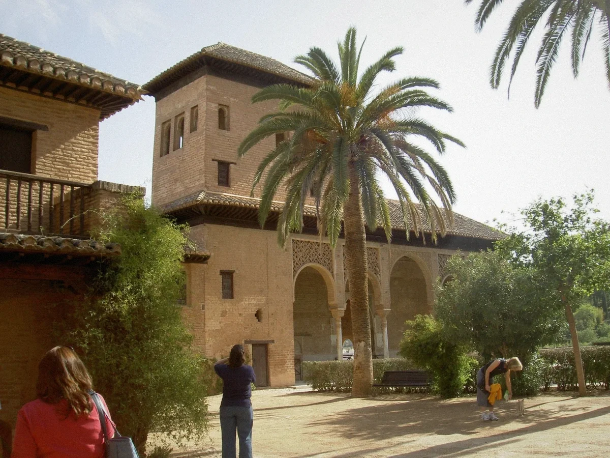 Torre de las Damas and its pool in the Partal district of the Alhambra, Granada